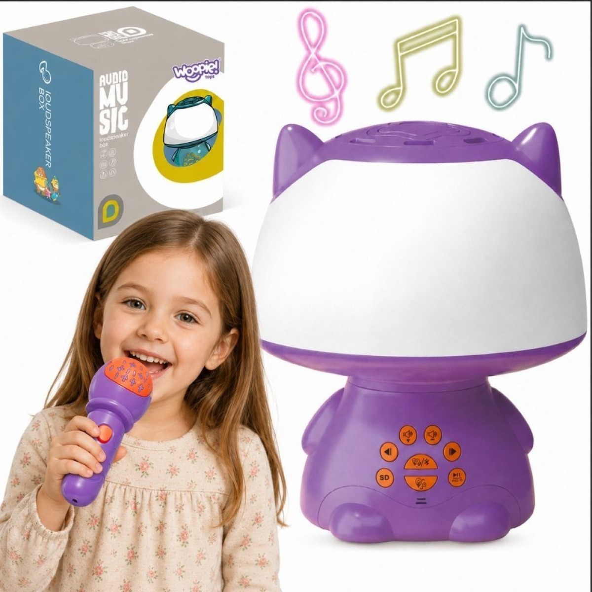 Multifunktsionaalne RGB lamp Bluetooth kõlar karaoke häälmod