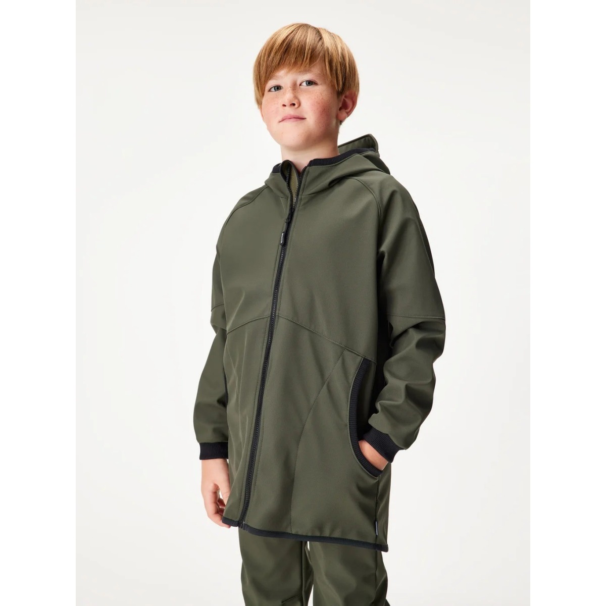 Bērnu softshell jope fliisvoodriga Street, khaki