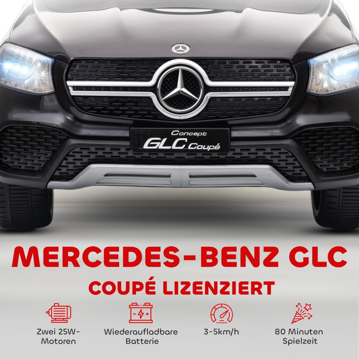 Bērnu elektriauto 12 V, pult, LED-tuled, muusika, 3 kiirust,