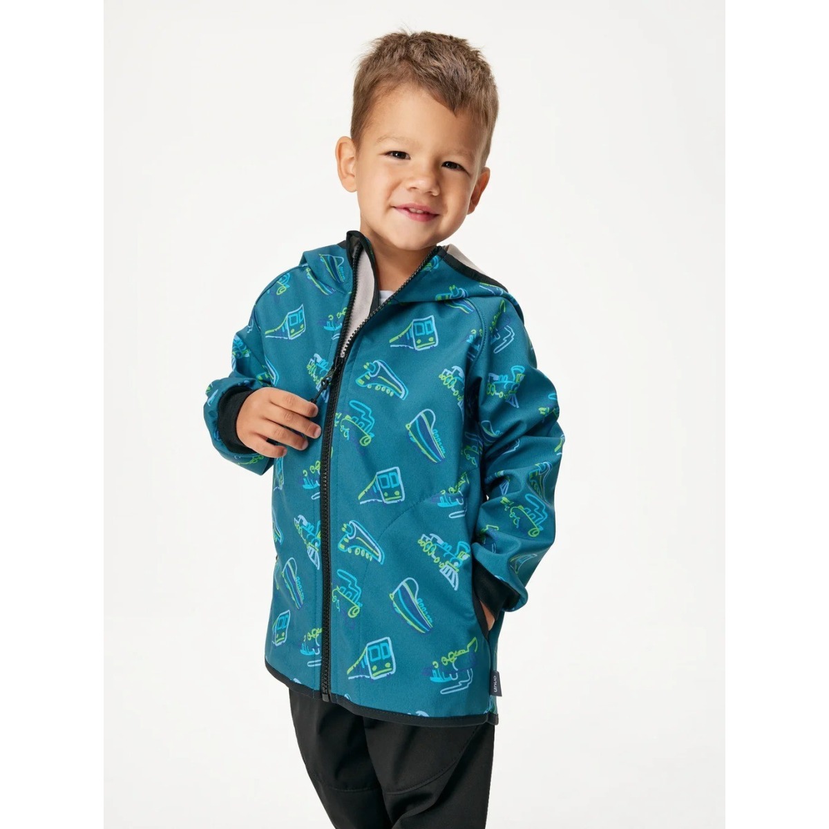 Bērnu softshell jope fliisvoodriga Basic, cobalt-trains