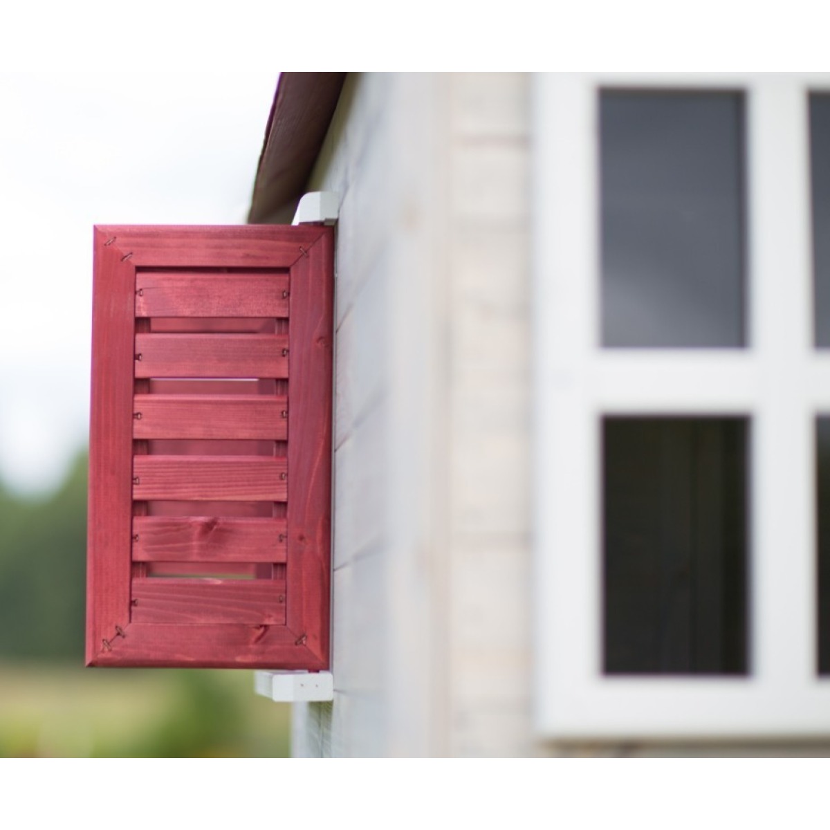 Spēļumaja mänguväljak M22R punane (moodul mängumaja+platvorm