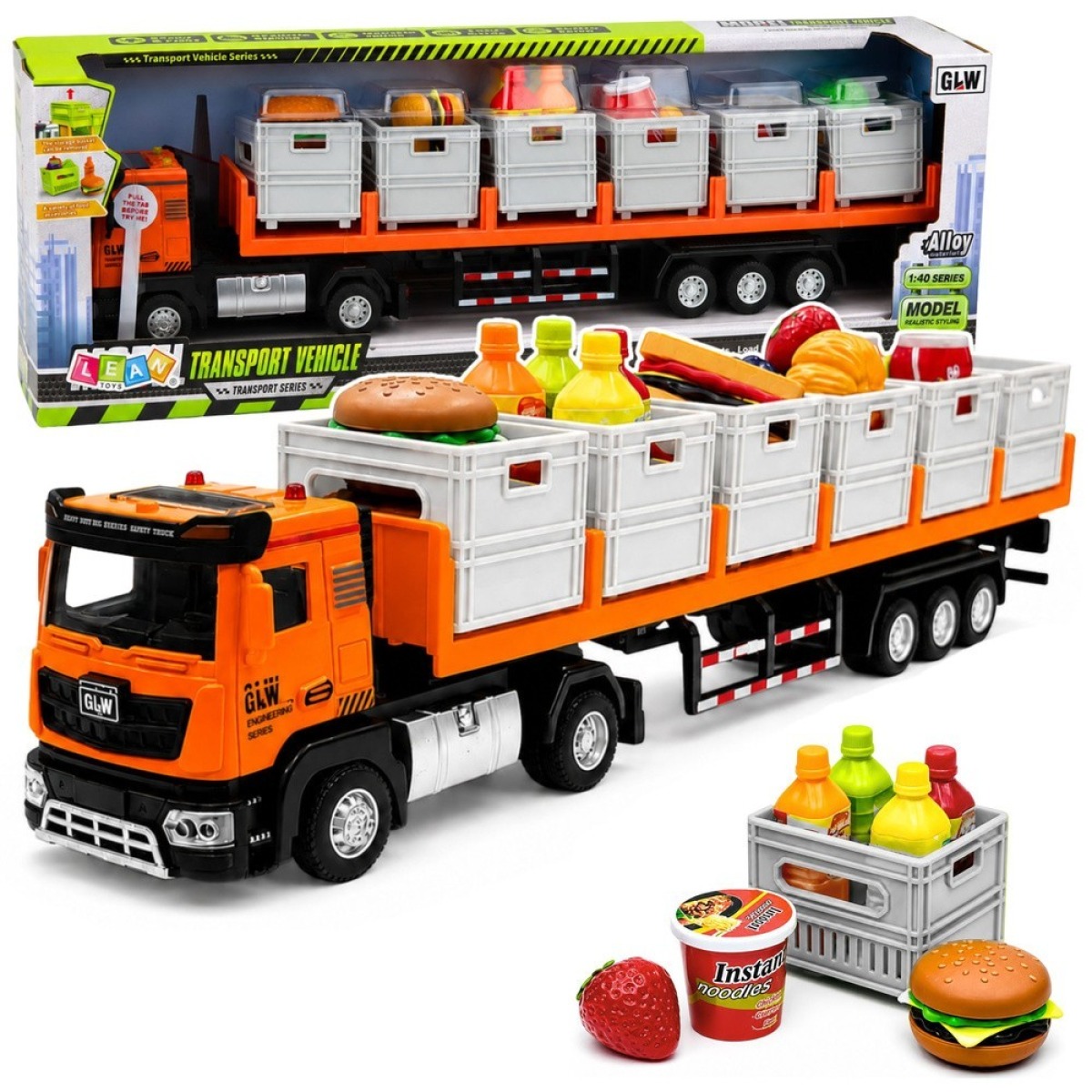 Oranž toiduveoauto 1:40