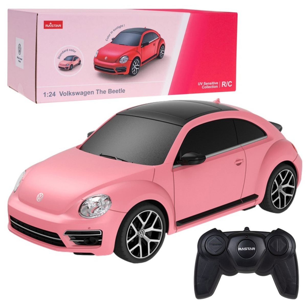 Rastar Volkswagen Beetle UV-tundlik kaugjuhitav RC-auto, roo