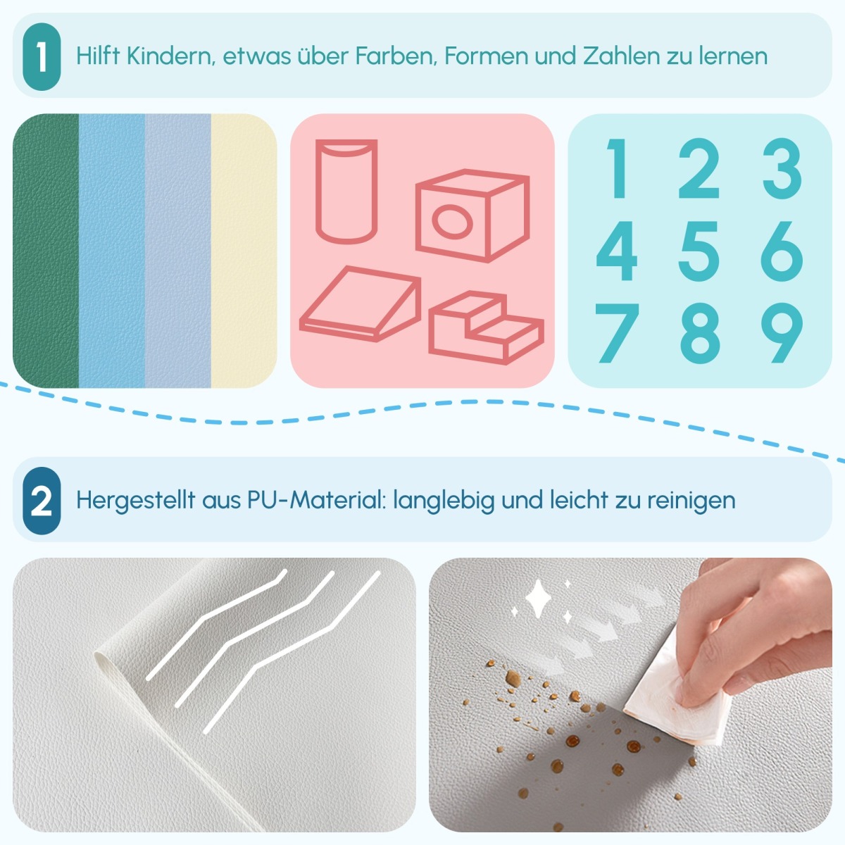 Pehme vahtplastist ronimisklotside komplekt bērniem, 4 osa, 