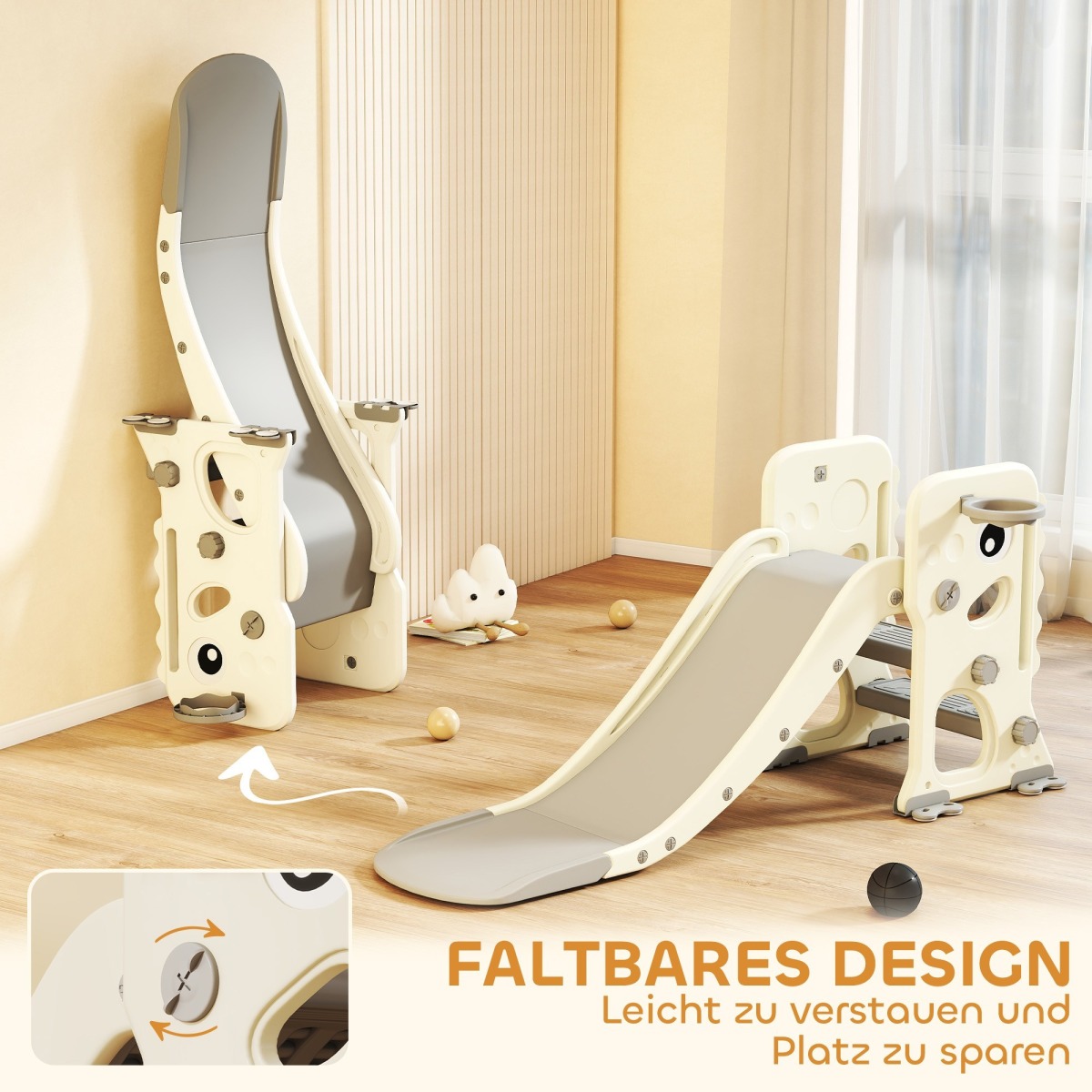 Saliekams 3-in-1 bērnu slidkalniņš | MIU.ee