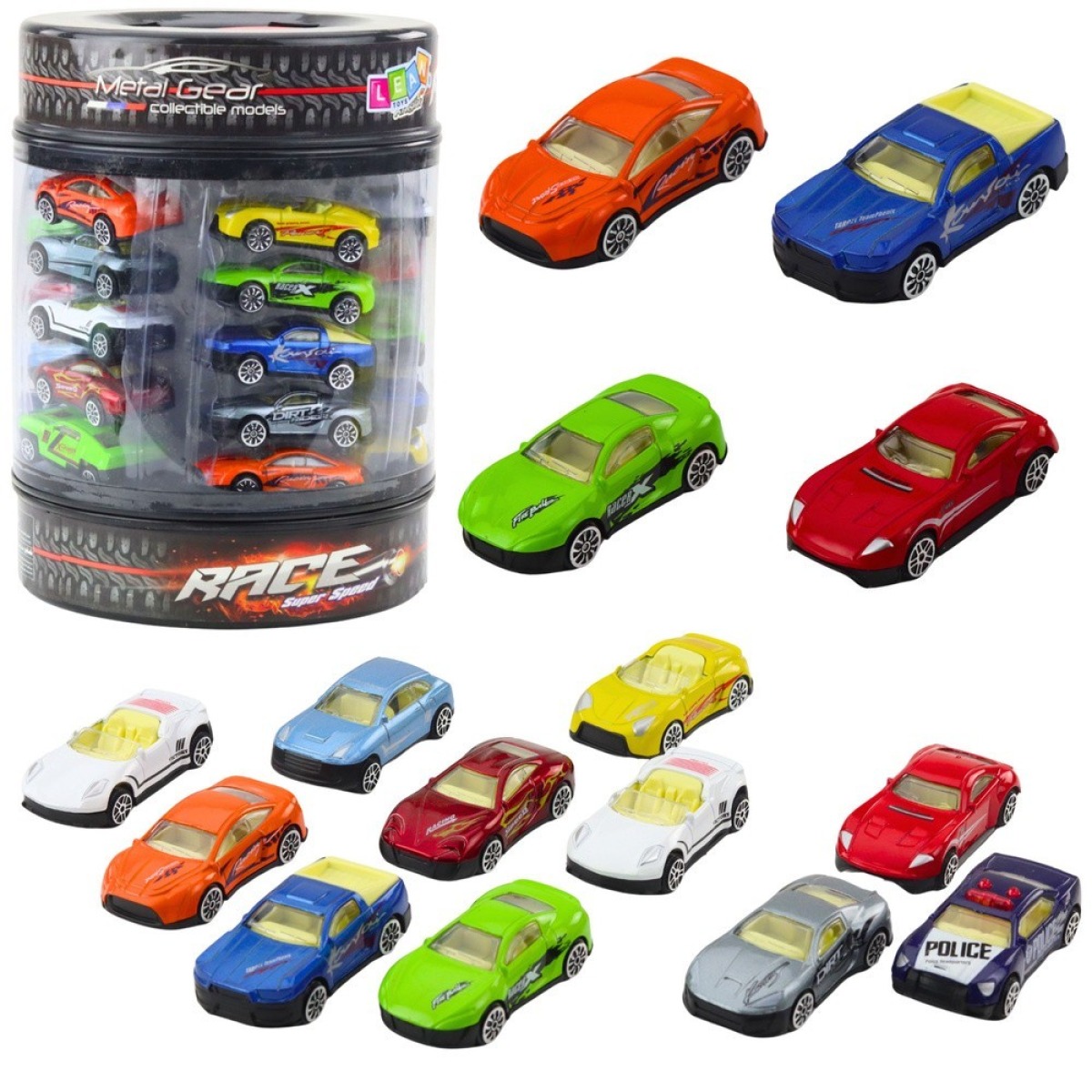 1:64 mõõtkavas kaasaegsete sportautode komplekt