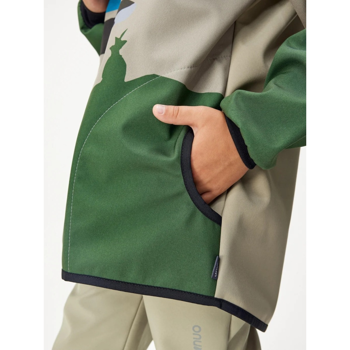 Bērnu softshell jope fliisvoodriga Basic, vulkaan