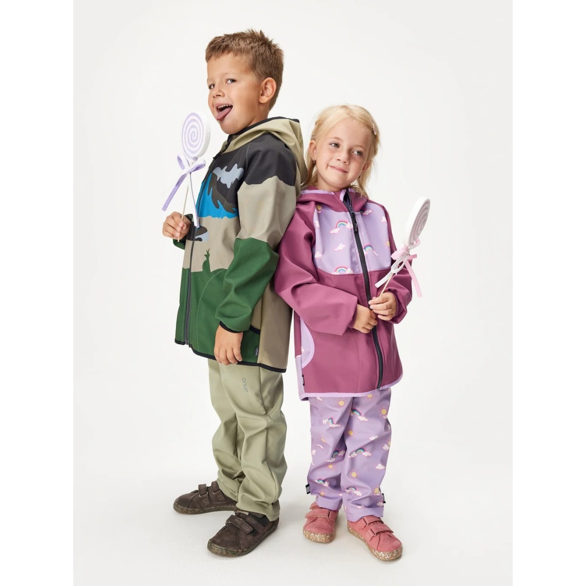 Bērnu softshell jope fliisvoodriga Basic, vulkaan