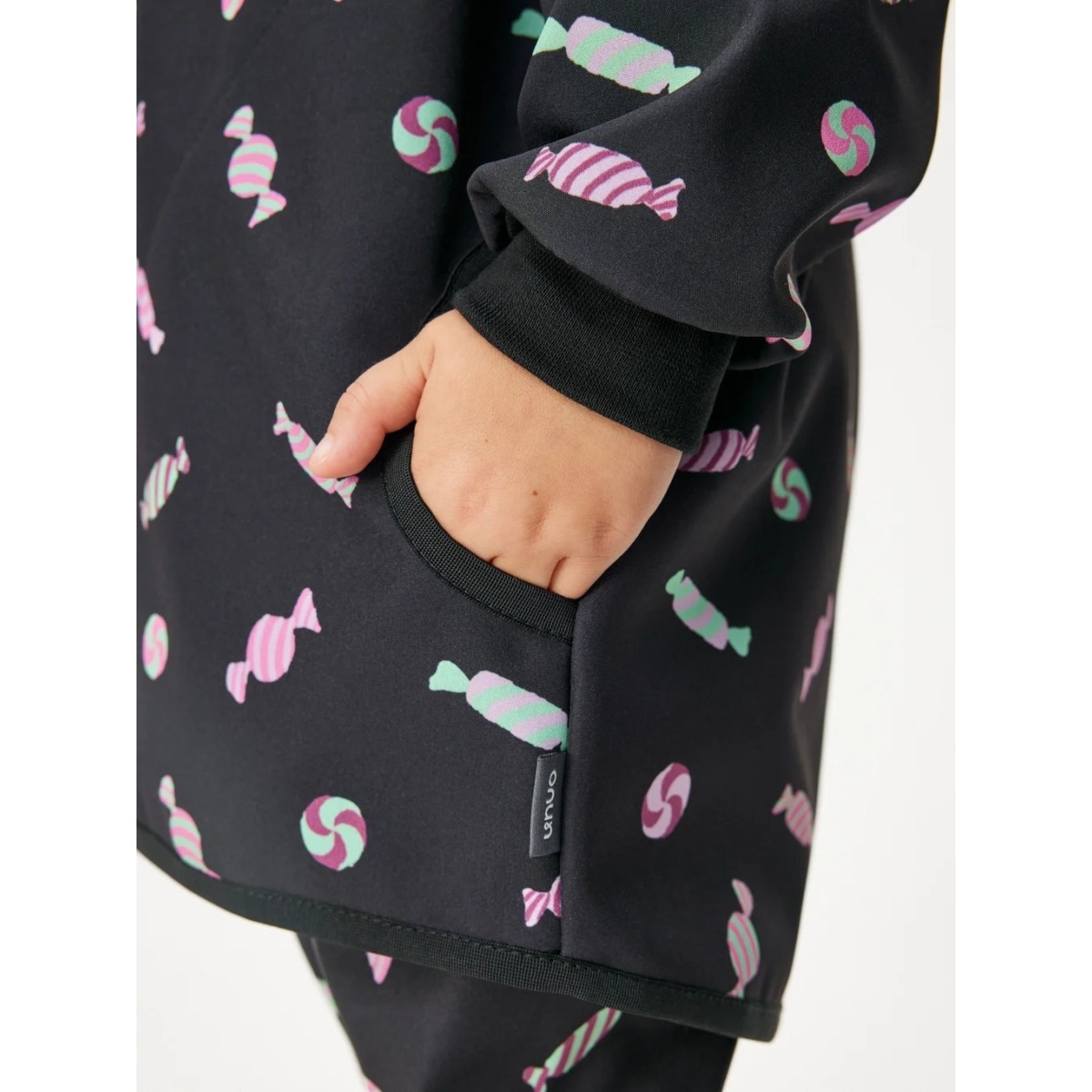 Bērnu softshell jaka ar flīsa oderi Basic, piparmētru konfekšu tonī