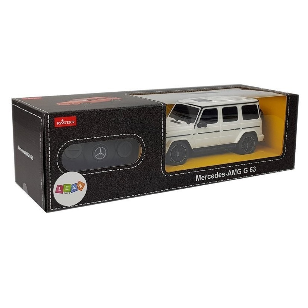 Valge Mercedes-AMG G63 kaugjuhtimisega auto, 1:24