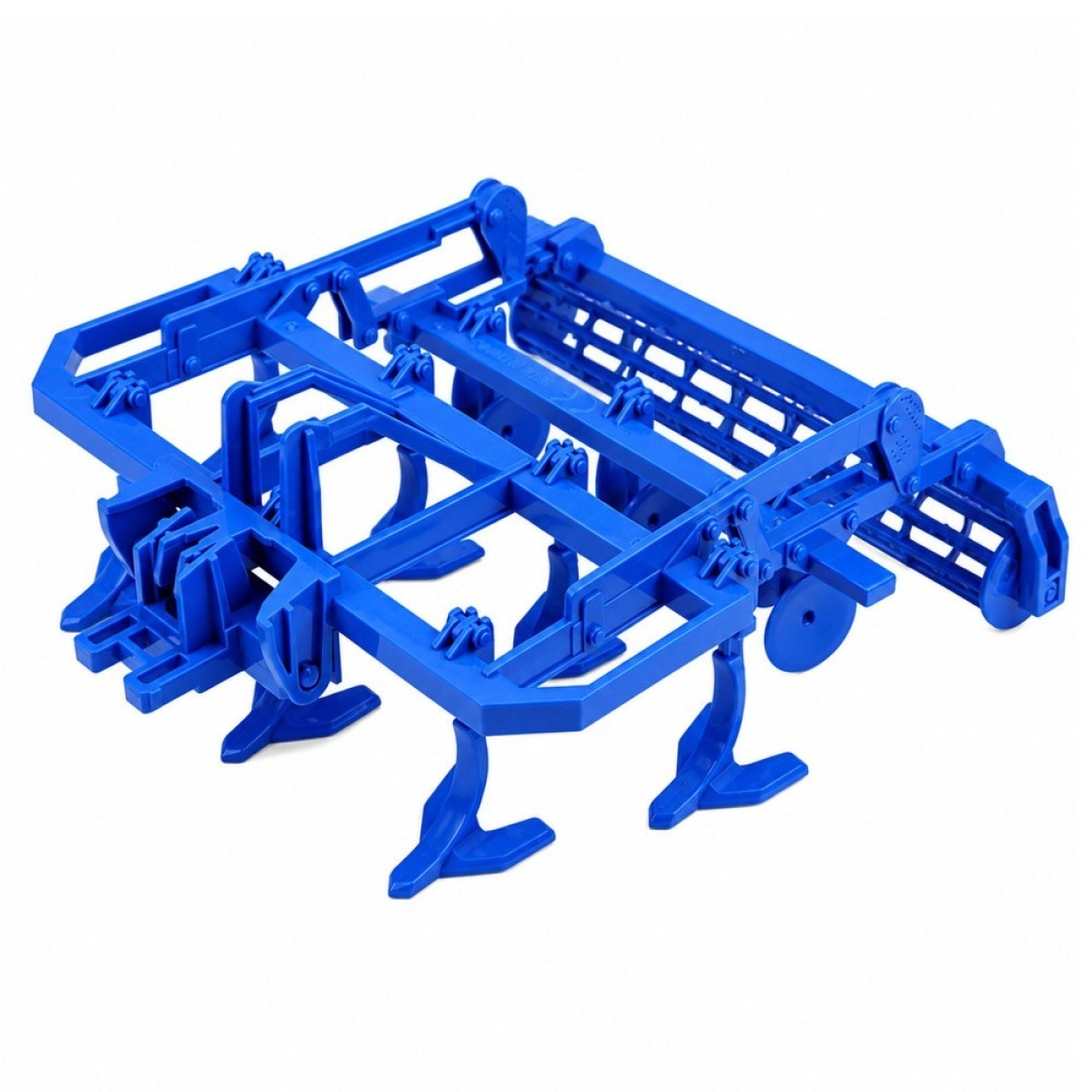 Roheline põllutraktor kultivaatoriga 1:24