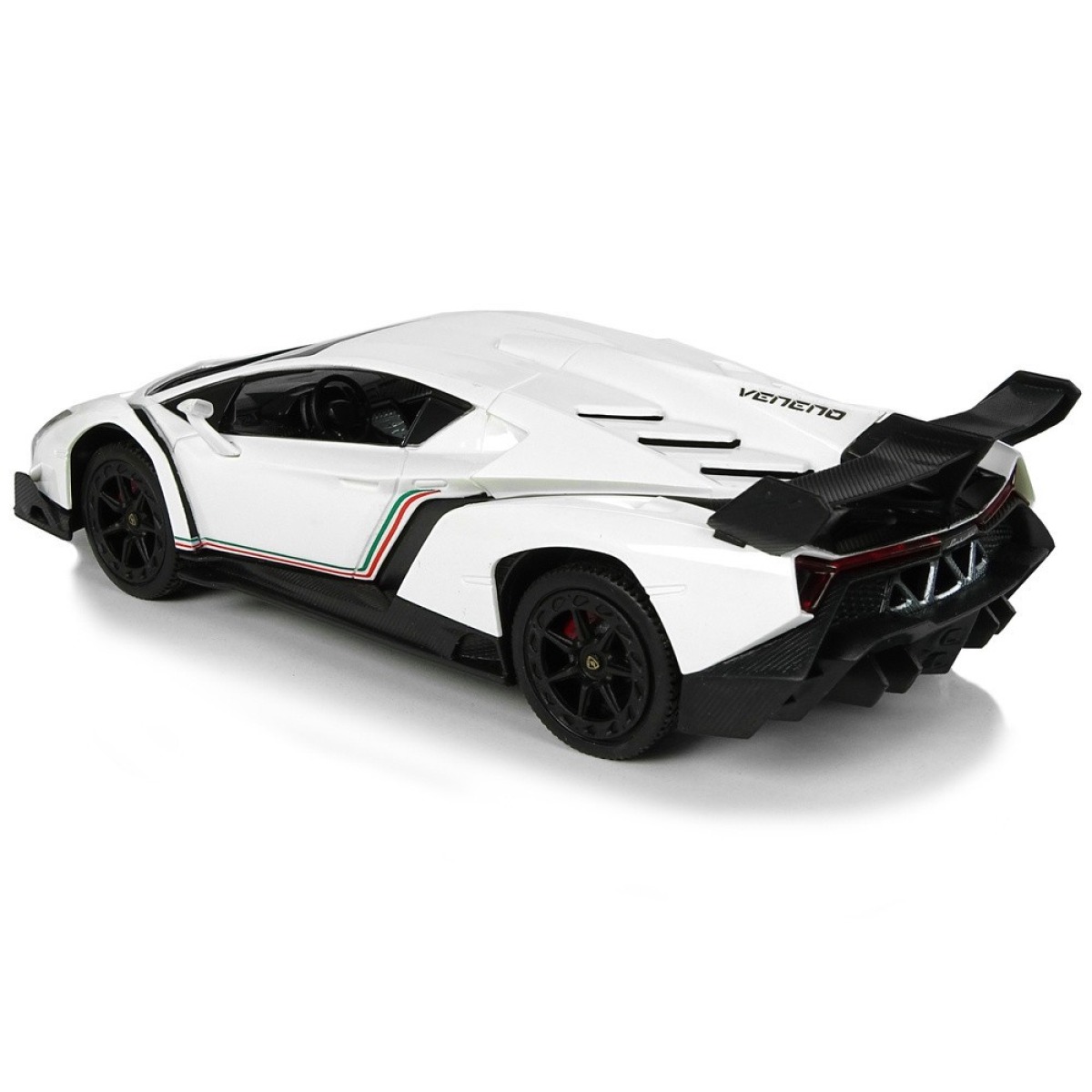 Valge Lamborghini Veneno puldiga sportauto 1:24 tuledega