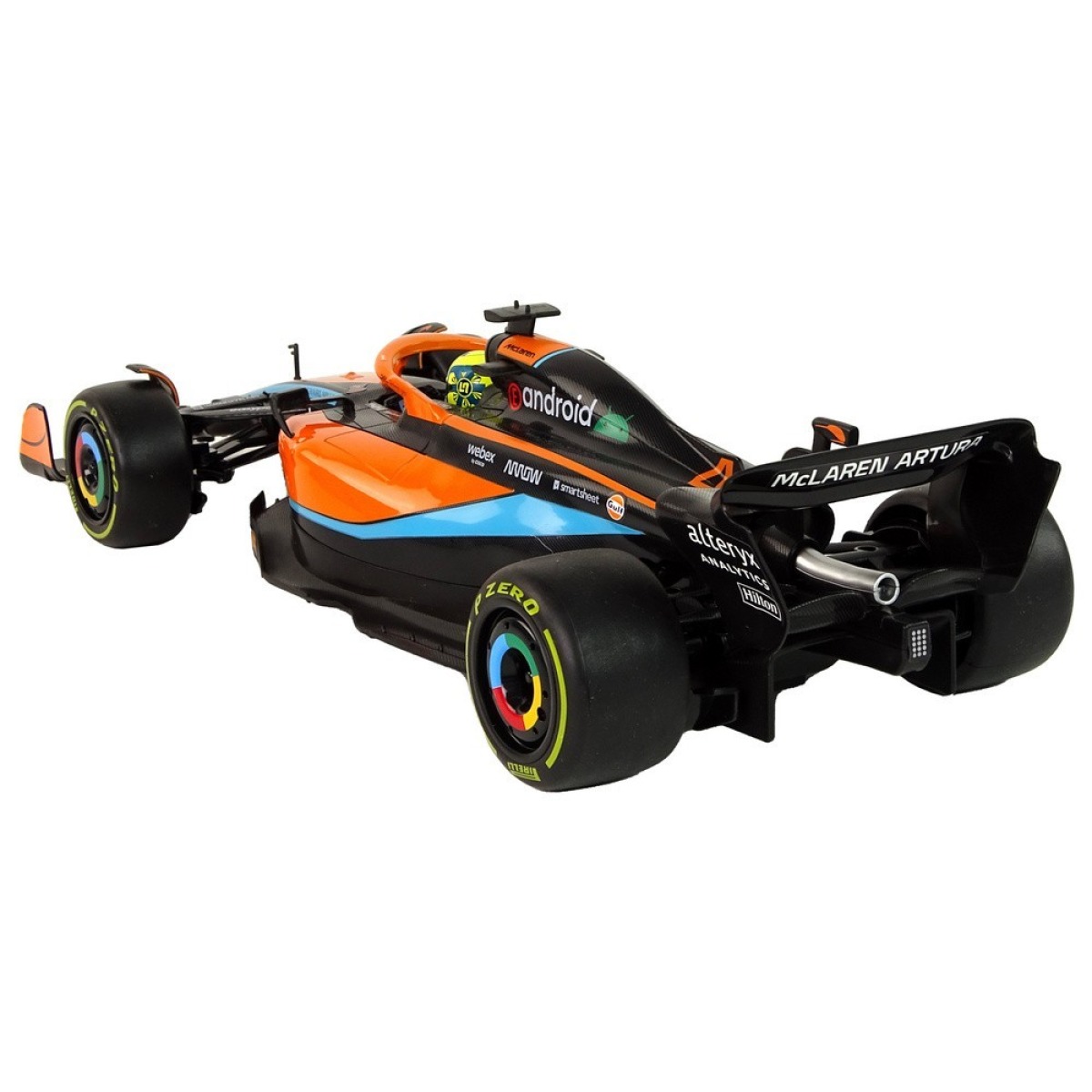 Rastar McLaren F1 kaugjuhitav võidusõiduauto, oranž, 1:12