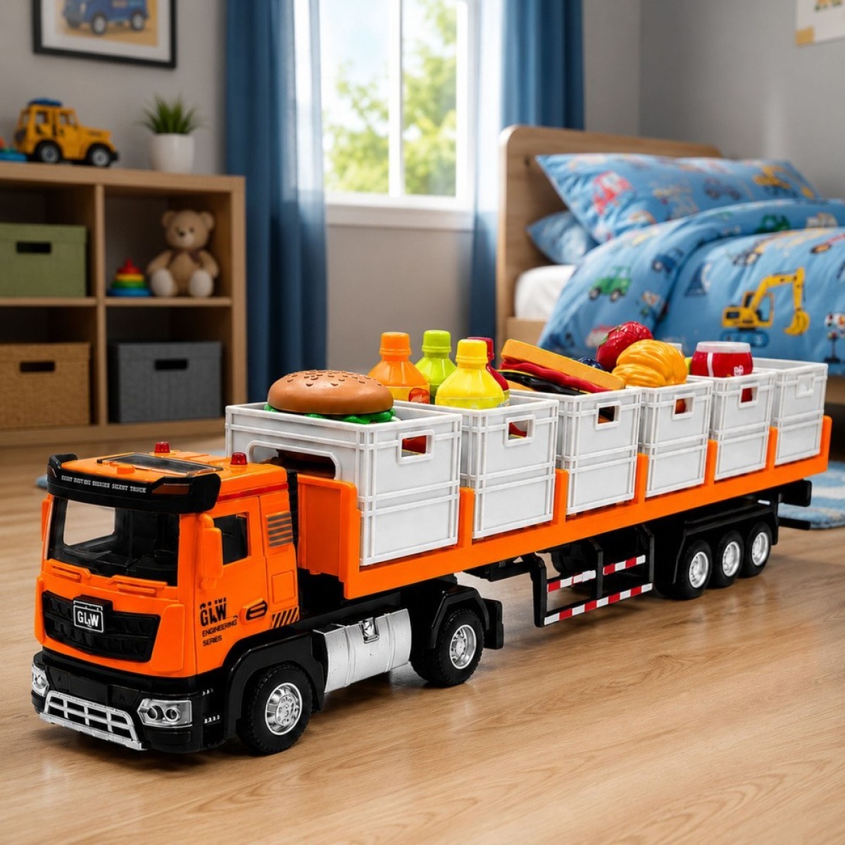 Oranž toiduveoauto 1:40