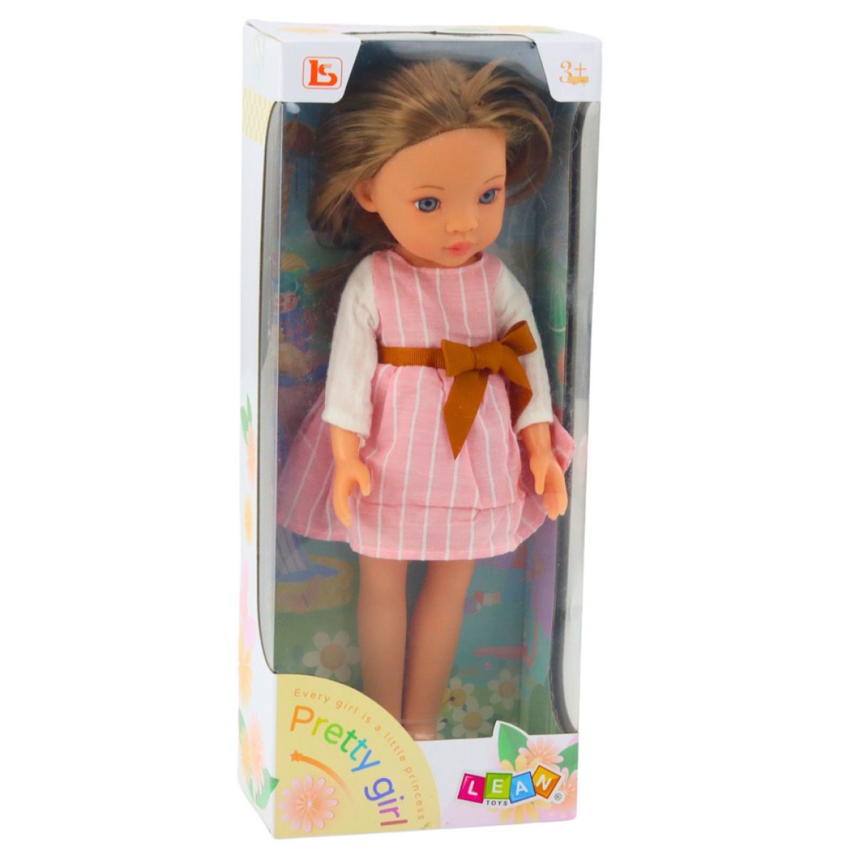 Pretty Girl lelle rozā kleitā, 32 cm