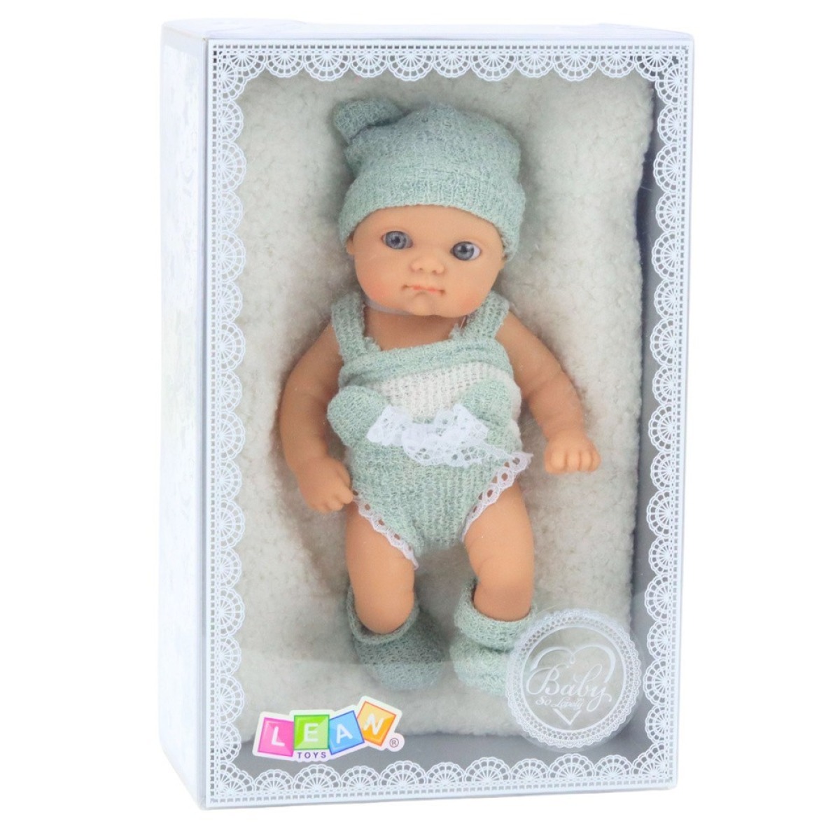 Hall-valge mazuļanukk tekiga, 18 cm