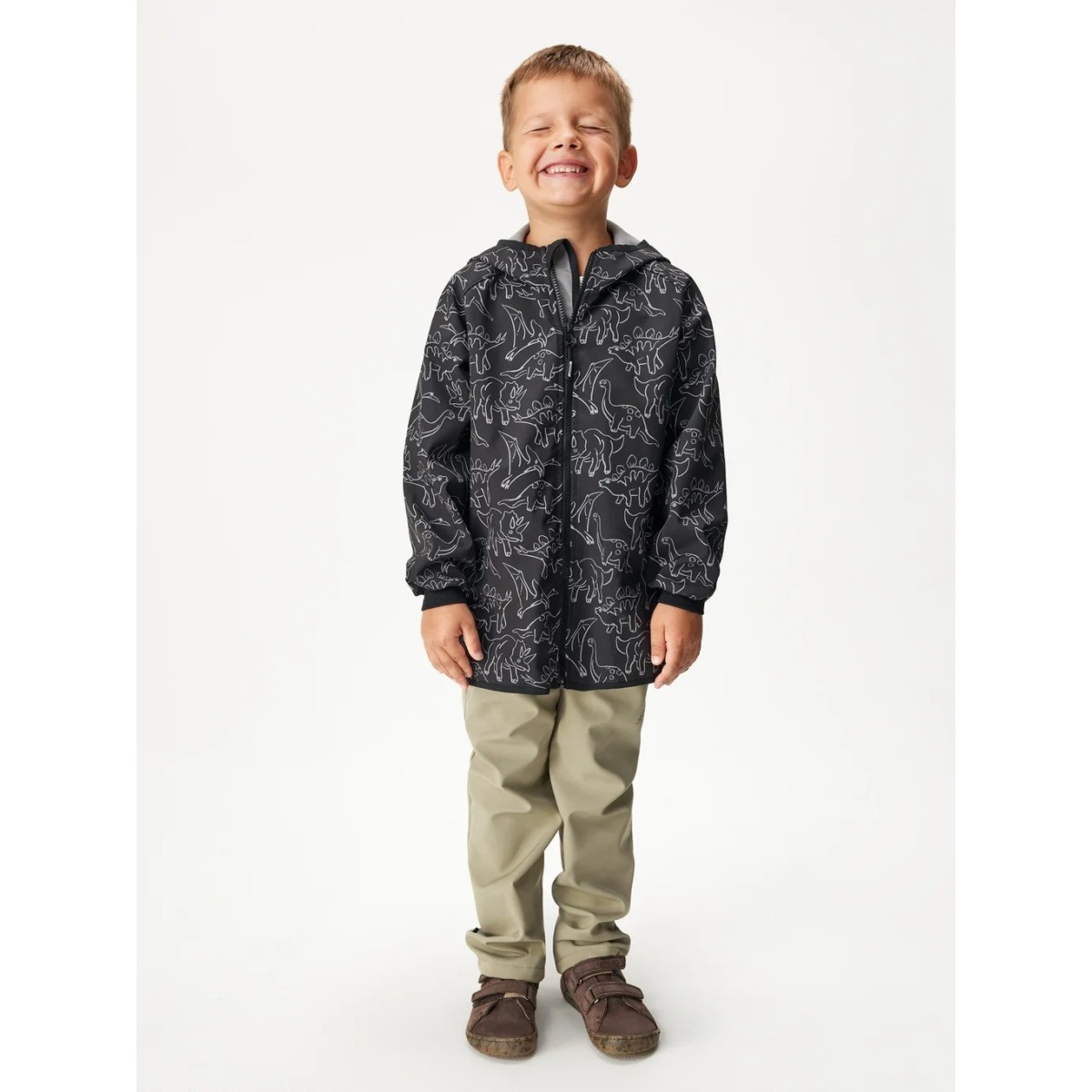 Bērnu mīkstā softshell jaka ar flīsa oderi Basic, sinepju krāsā