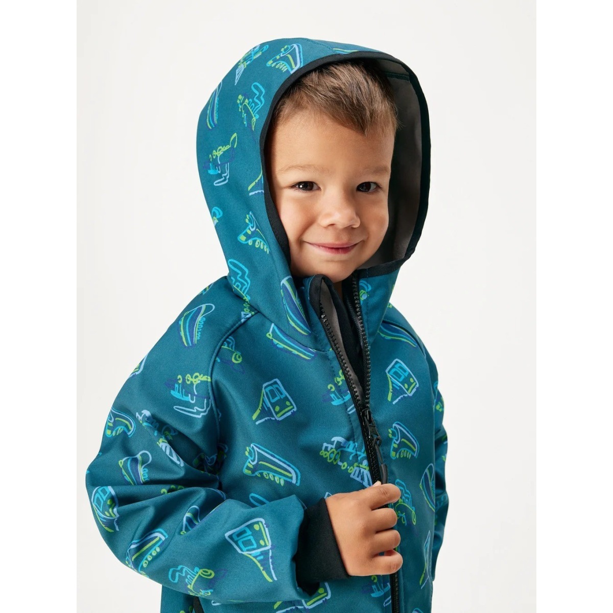 Bērnu softshell jope fliisvoodriga Basic, cobalt-trains