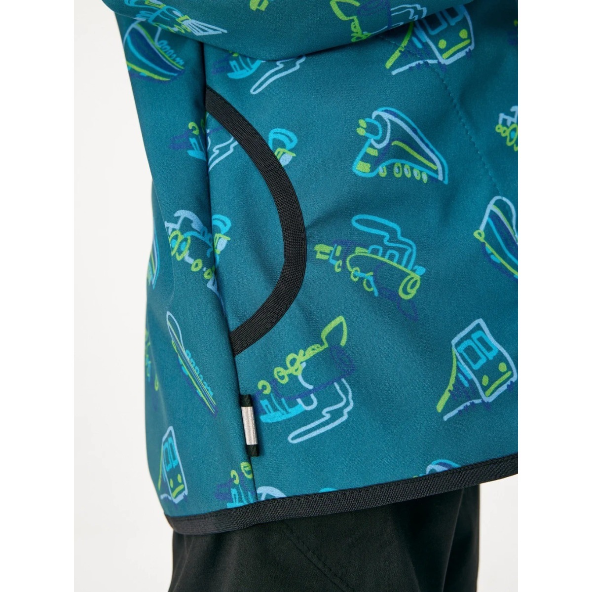 Bērnu softshell jope fliisvoodriga Basic, cobalt-trains