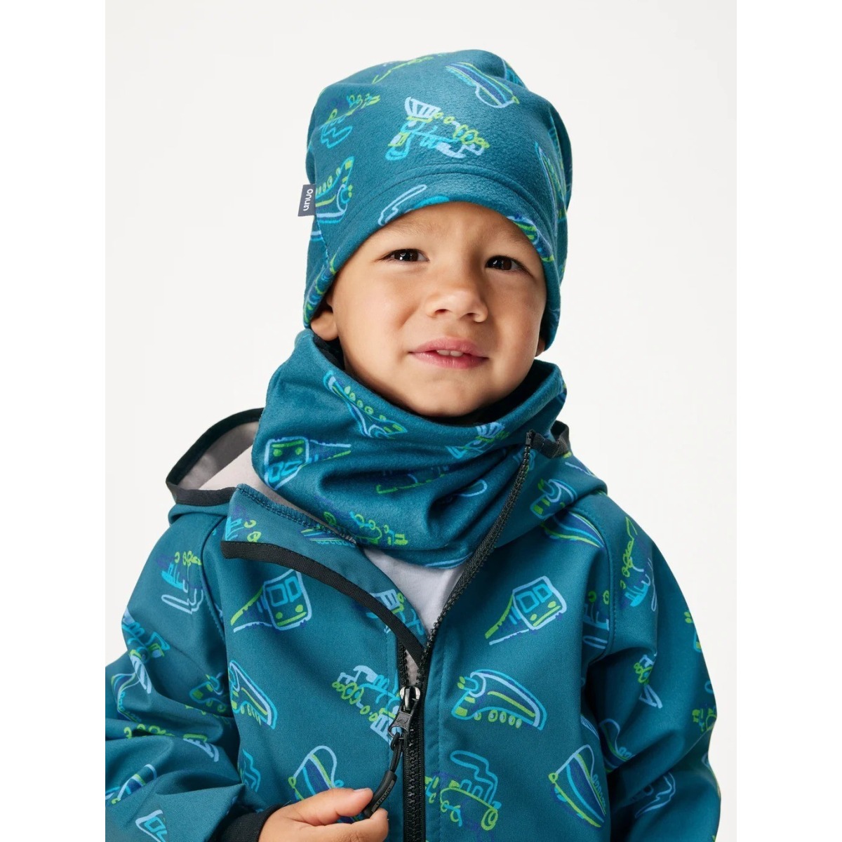 Bērnu softshell jope fliisvoodriga Basic, cobalt-trains