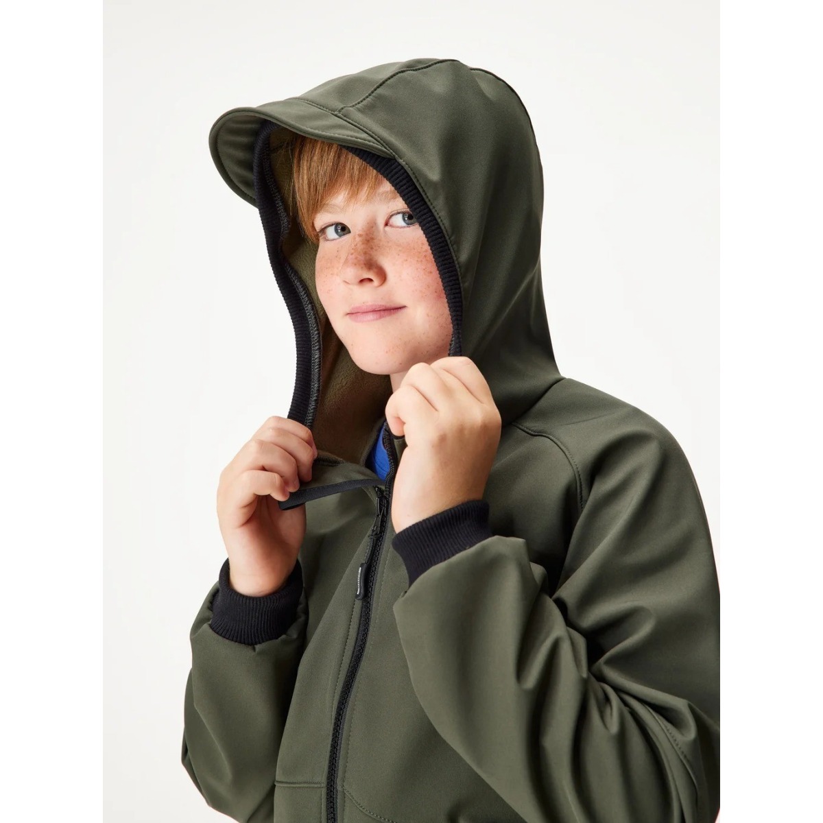 Bērnu softshell jope fliisvoodriga Street, khaki