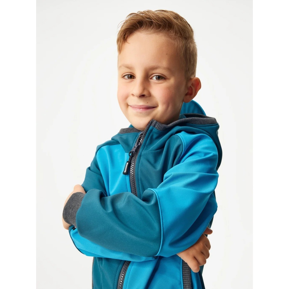 Bērnu softshell jope fliisvoodriga Street, cobalt-türkiis