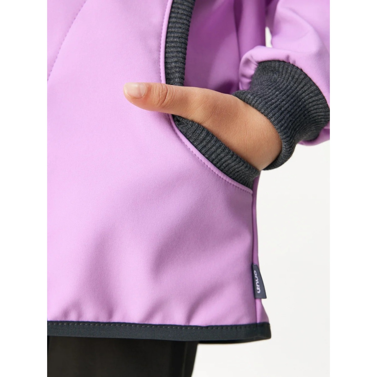 Bērnu softshell jaka Street ar flīsa oderi, violeta