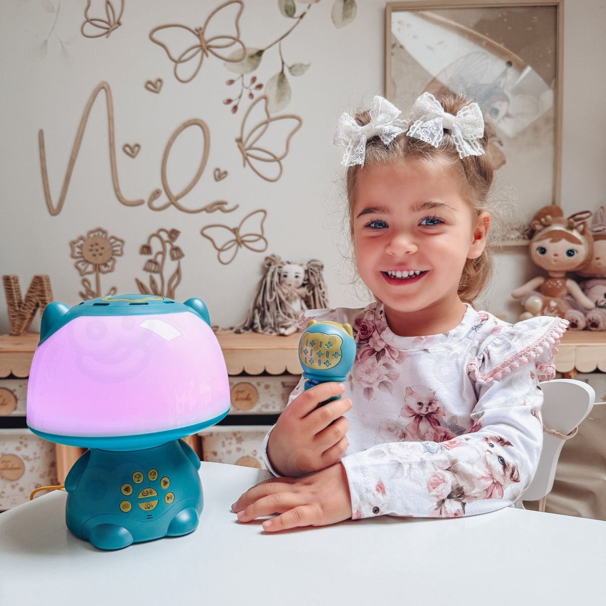 Multifunktsionaalne RGB lamp Bluetooth kõlar karaoke häälmod