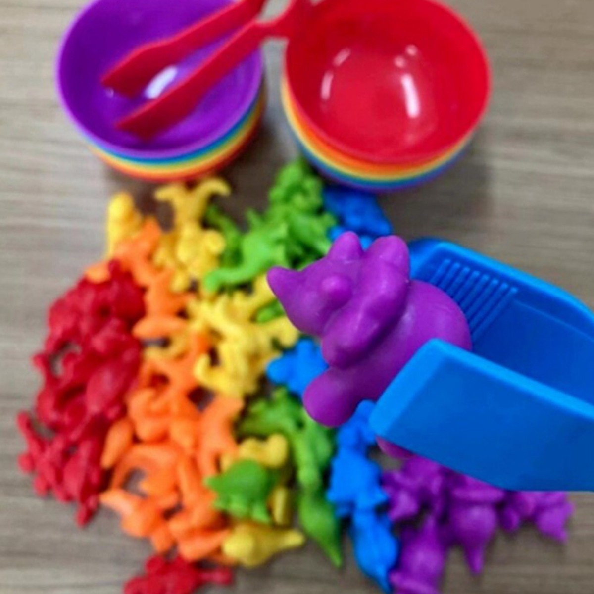 Montessori õppemäng Color Sorter Sea Land 64 tk.