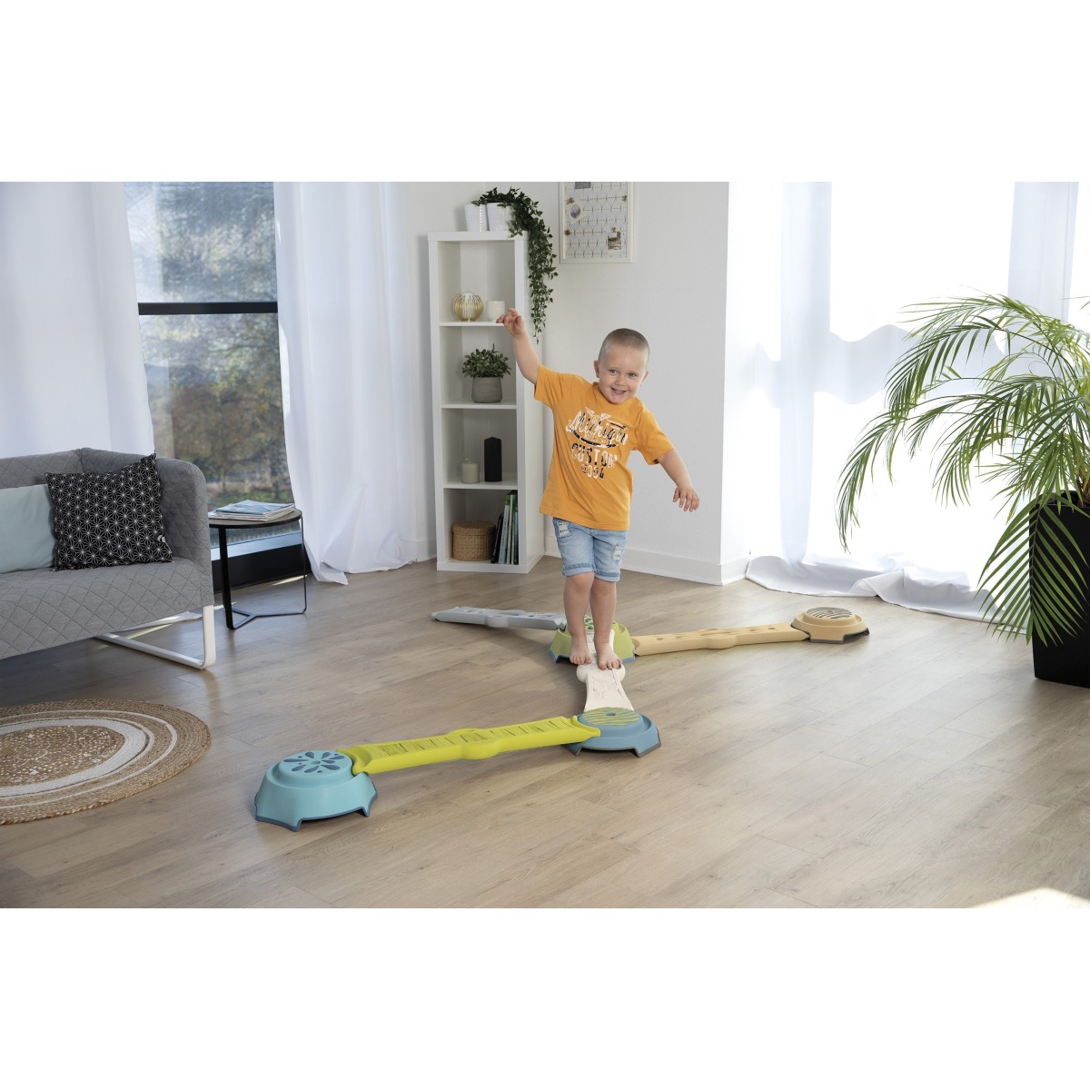 Smoby līdzsvara ceļš ar dažādām tekstūrām, līdz 3.5 m