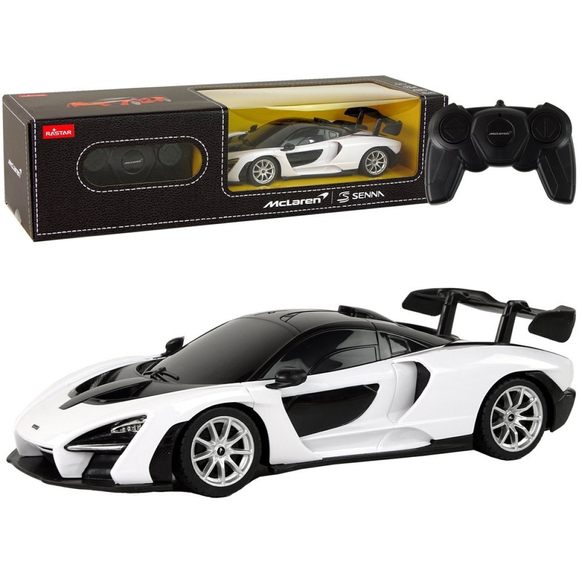 Valge McLareni kaugjuhitav mudelauto Rastar Pilot 1:24