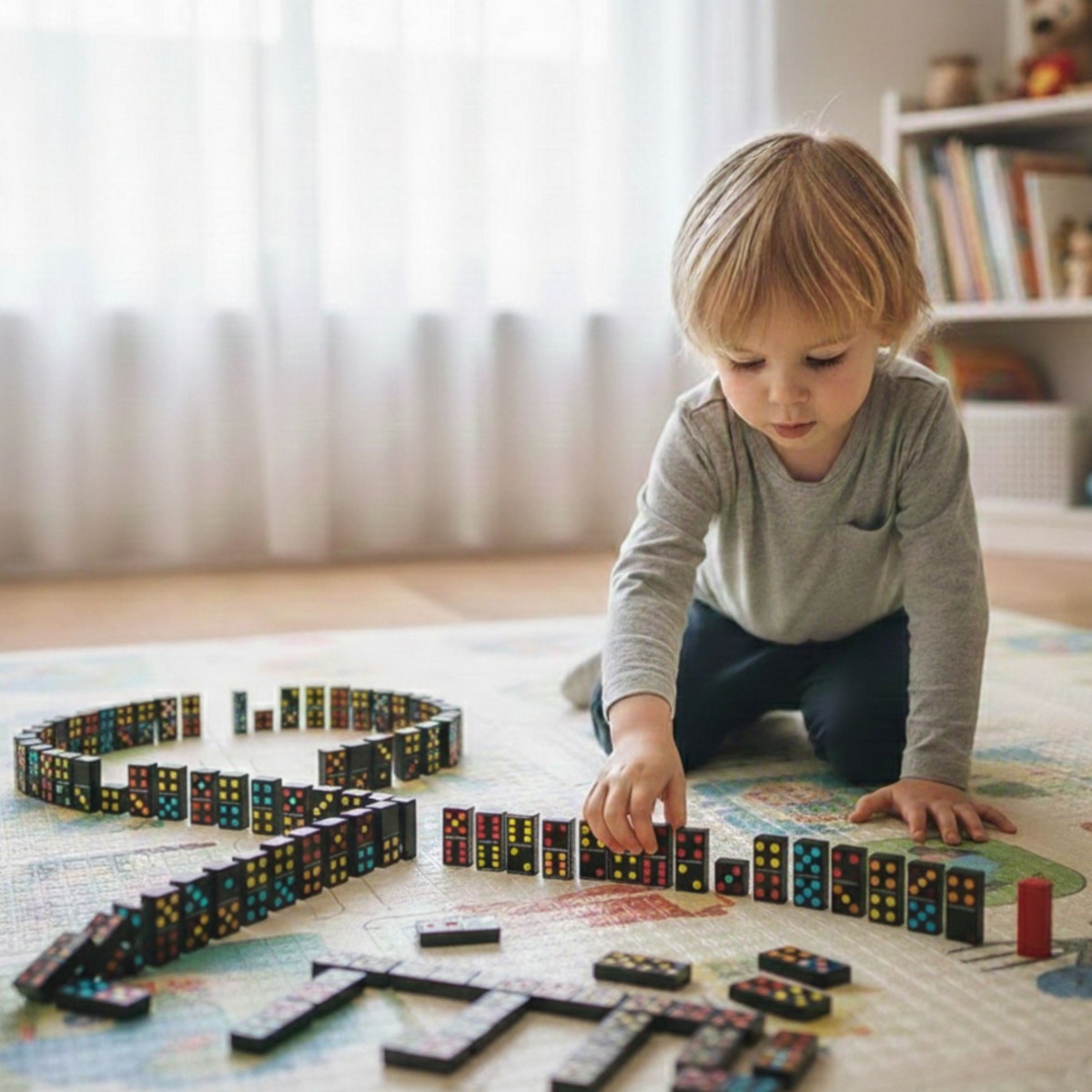 Domino perekonna puslemäng 28 plokki