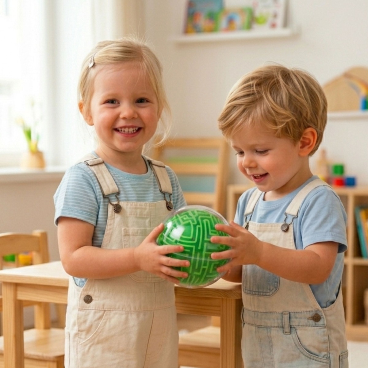 Roheline pall 3D labürint arkaadmäng Amaze Ball