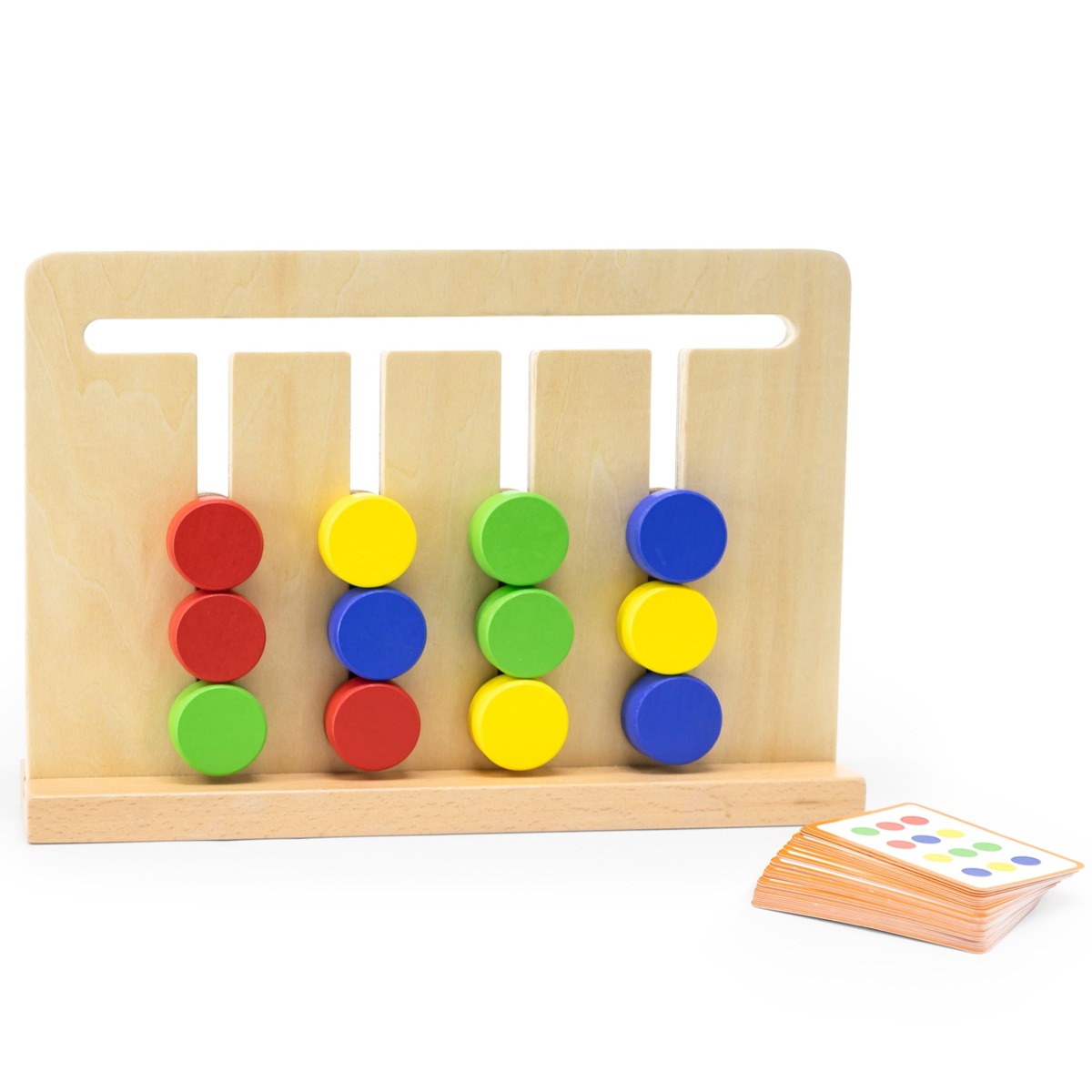 Viga Montessori krāsu un formu bīdāmā puzle