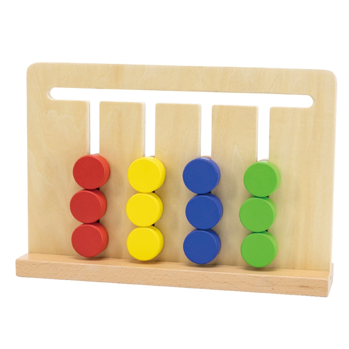 Viga Montessori krāsu un formu bīdāmā puzle