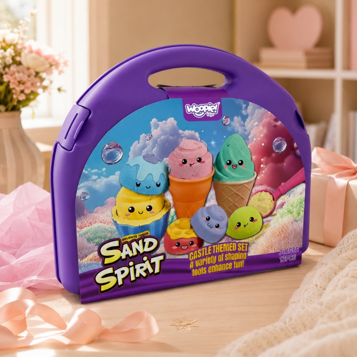 SAND FAIRY Kinetic Sand Set Jäätisekohvik 13 tk