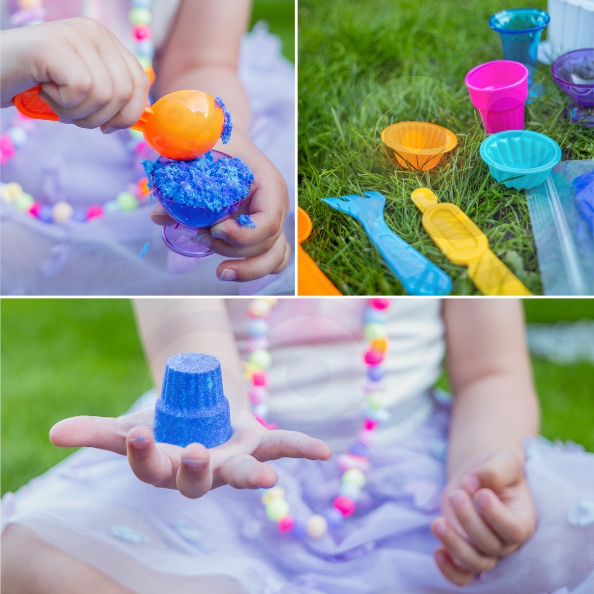 Kinetic Sand Set Jäätisekohviku tarvikud 10 tk.