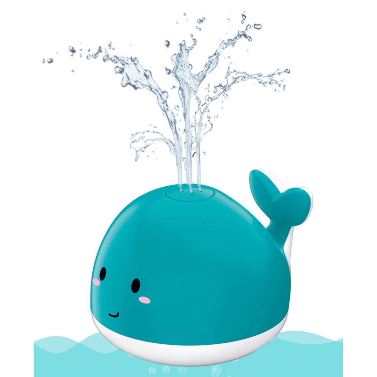 Whale Fountain vannirotaļlieta – sinine