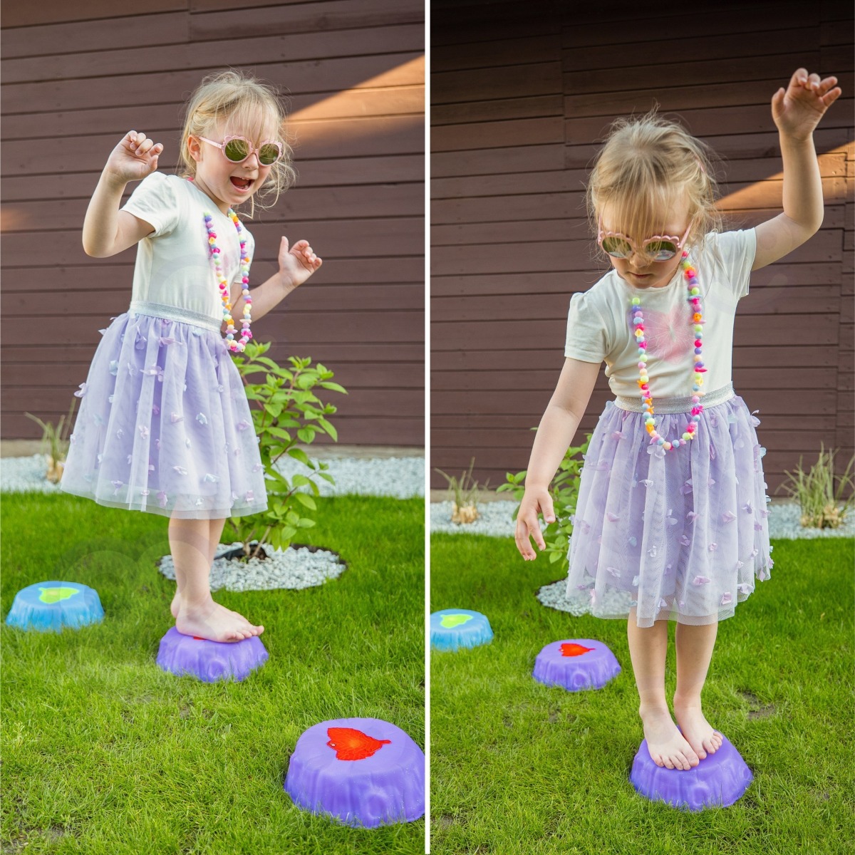 Balance Stones Glowing Sensory Balance Treening 6 tk