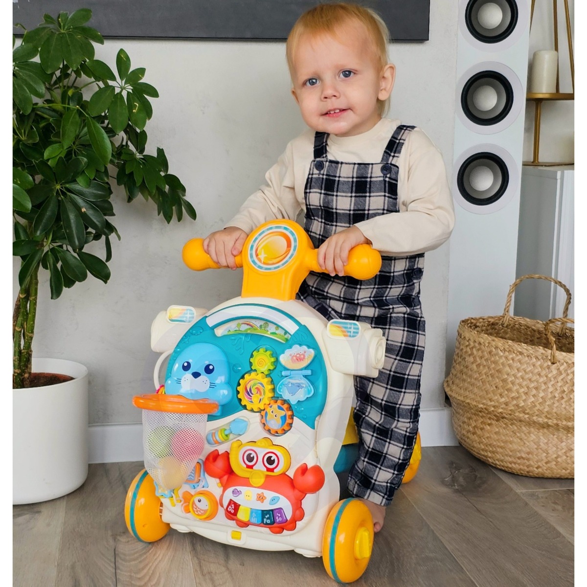 BABY tõukur, jalakäija, õppelaud, tõukeratas, 4-ühes sõiduta