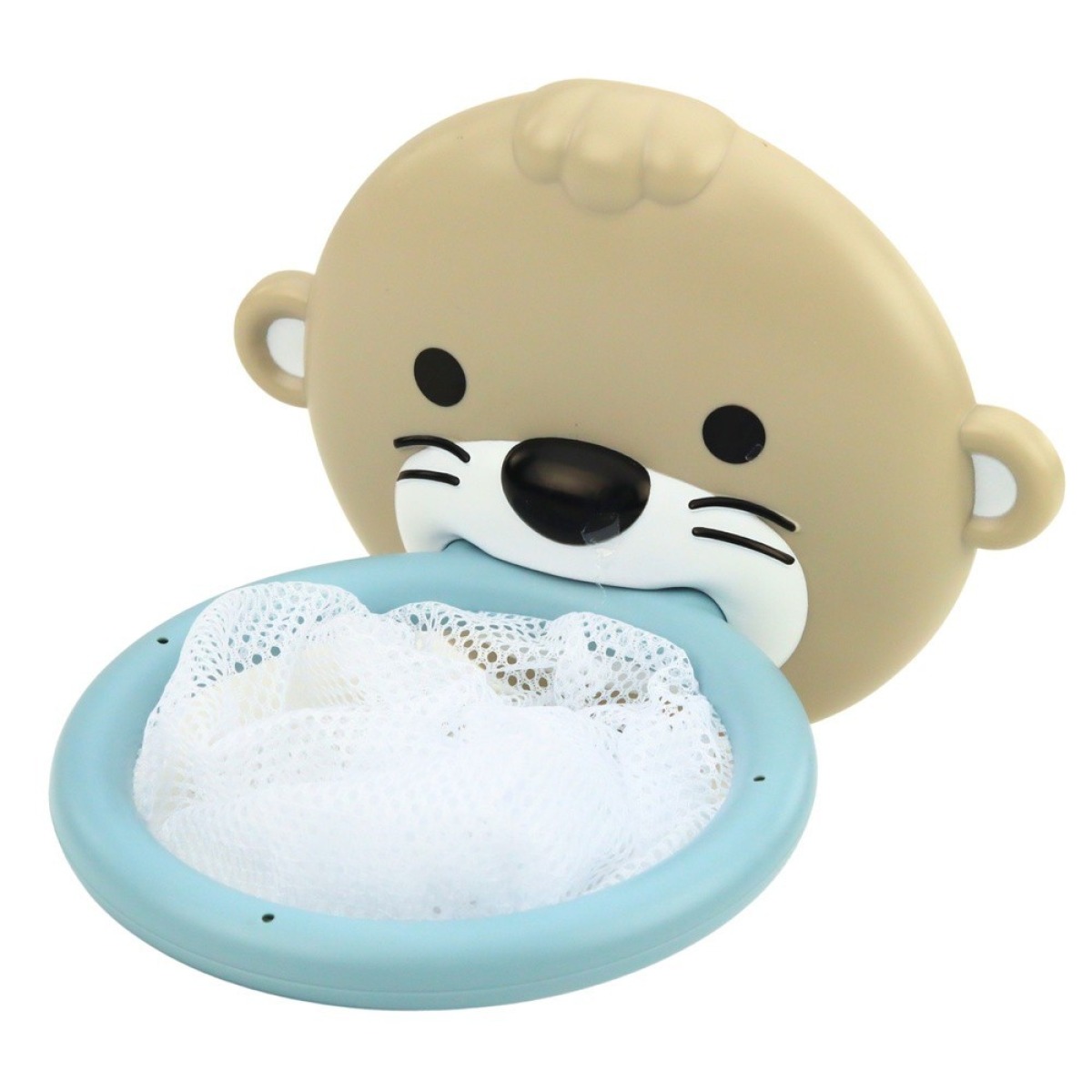 Vannimänguasjade komplekt Otter Family, korv ja pallid, 4 os