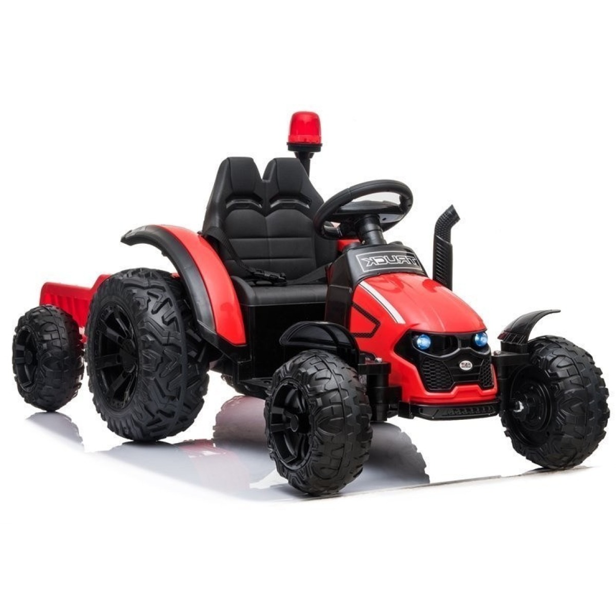 Sarkans HZB200 bērnu elektriskais traktors ar piekabi