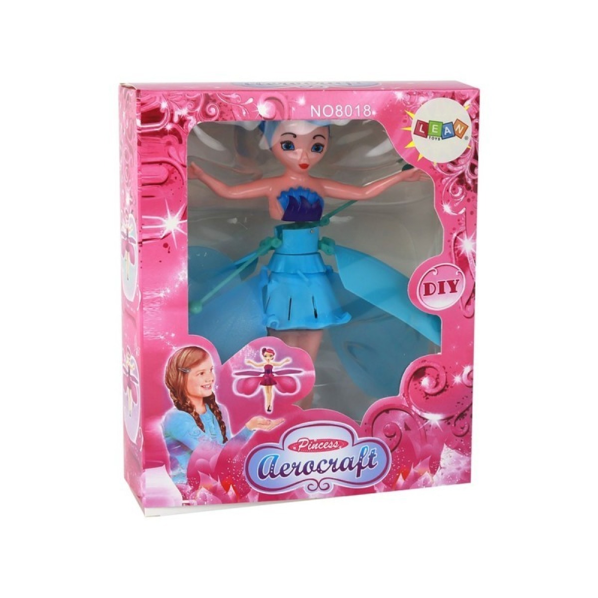Lidojošā feja lelle Magic Blue