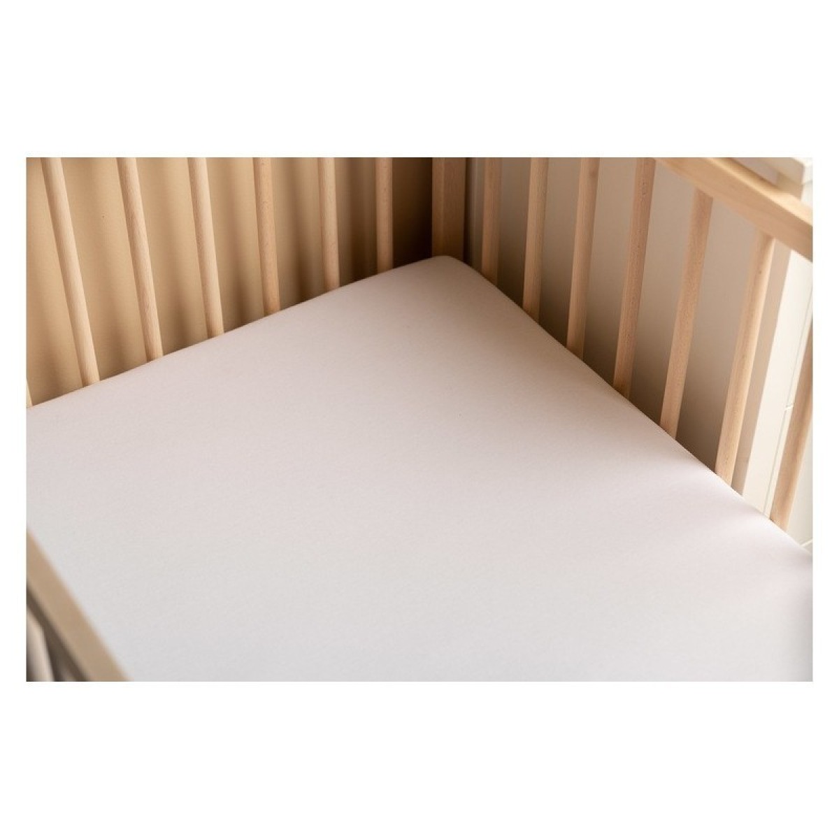 Deluxe jersey palags ar gumiju, 160x80 cm – balts