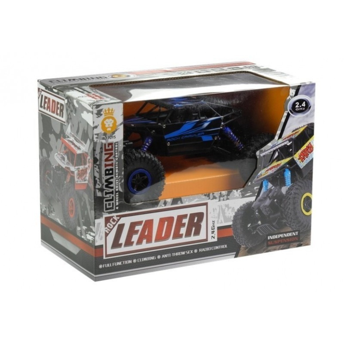 Tālvadības monster truck 1:18, zils