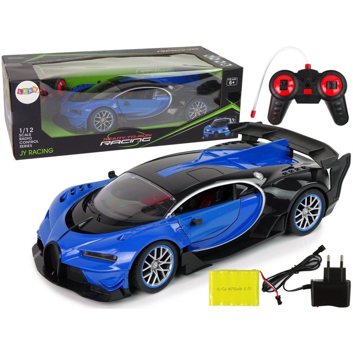 RC sporta automašīna 1:12 ar LED durvīm