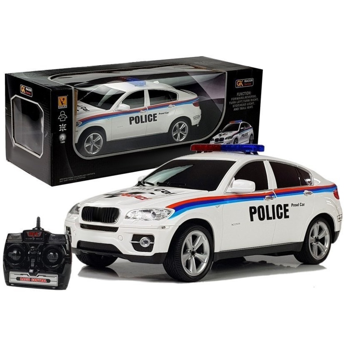 Kaugjuhitav politseiauto Police Coupe R/C