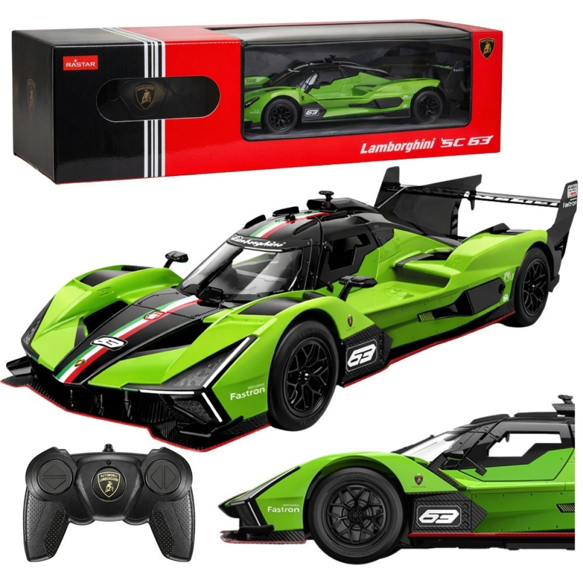 Rastar Lamborghini SC63 kaugjuhitav auto, roheline, 1:24