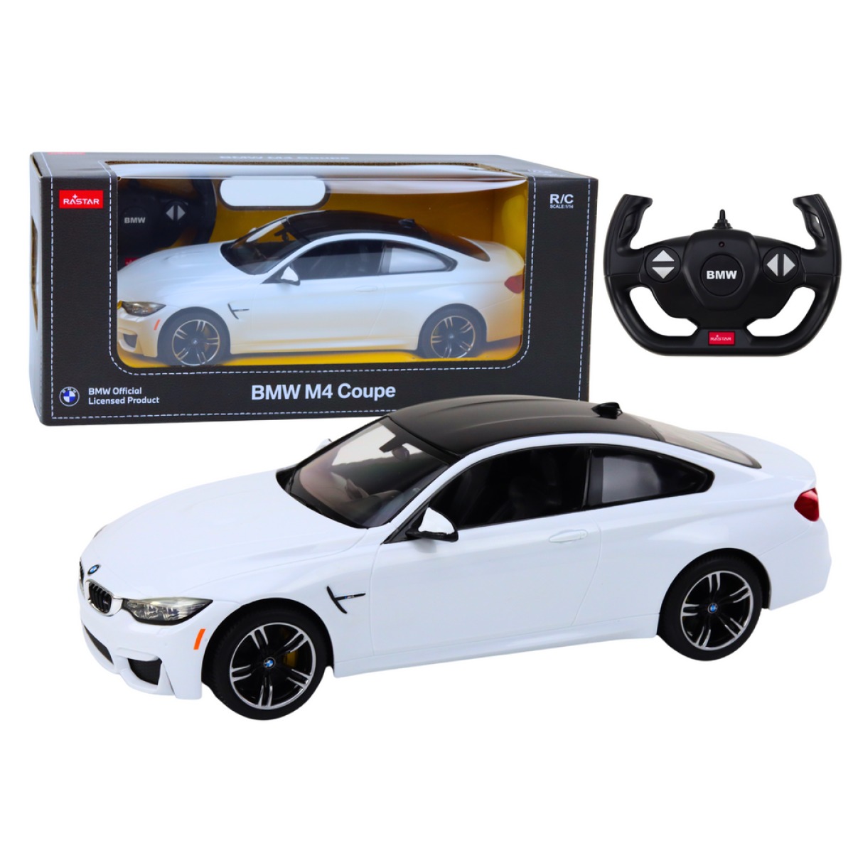 Valge BMW M4 Coupe kaugjuhitav auto 1:14 BMW M4 Copue White