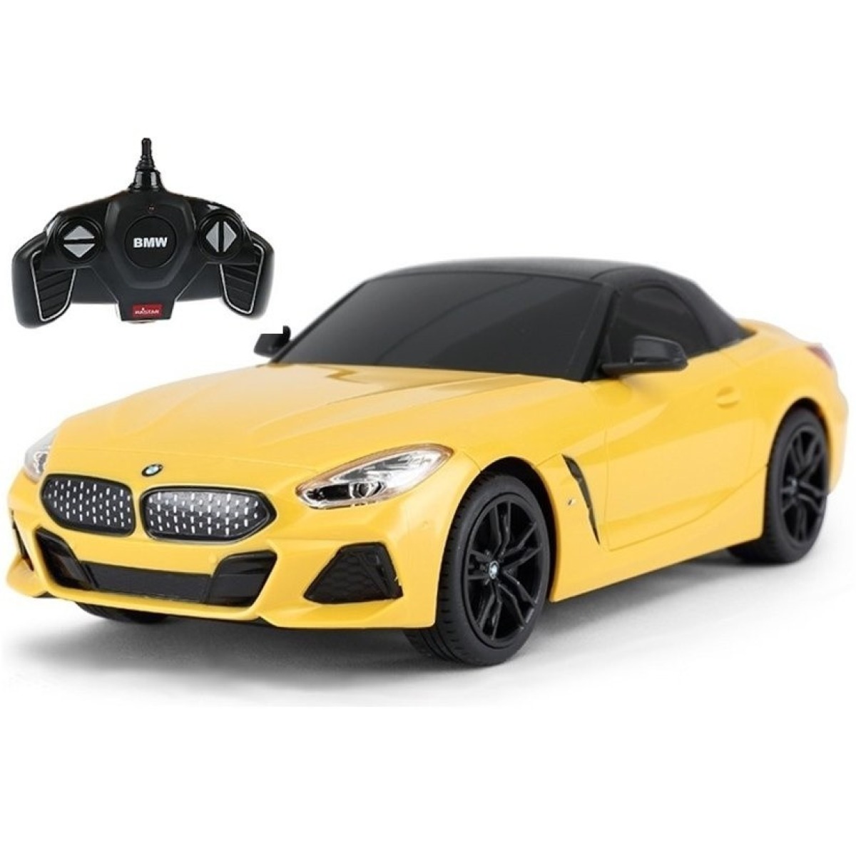 Dzeltens BMW Z4 Roadster Rastar RC 1:18